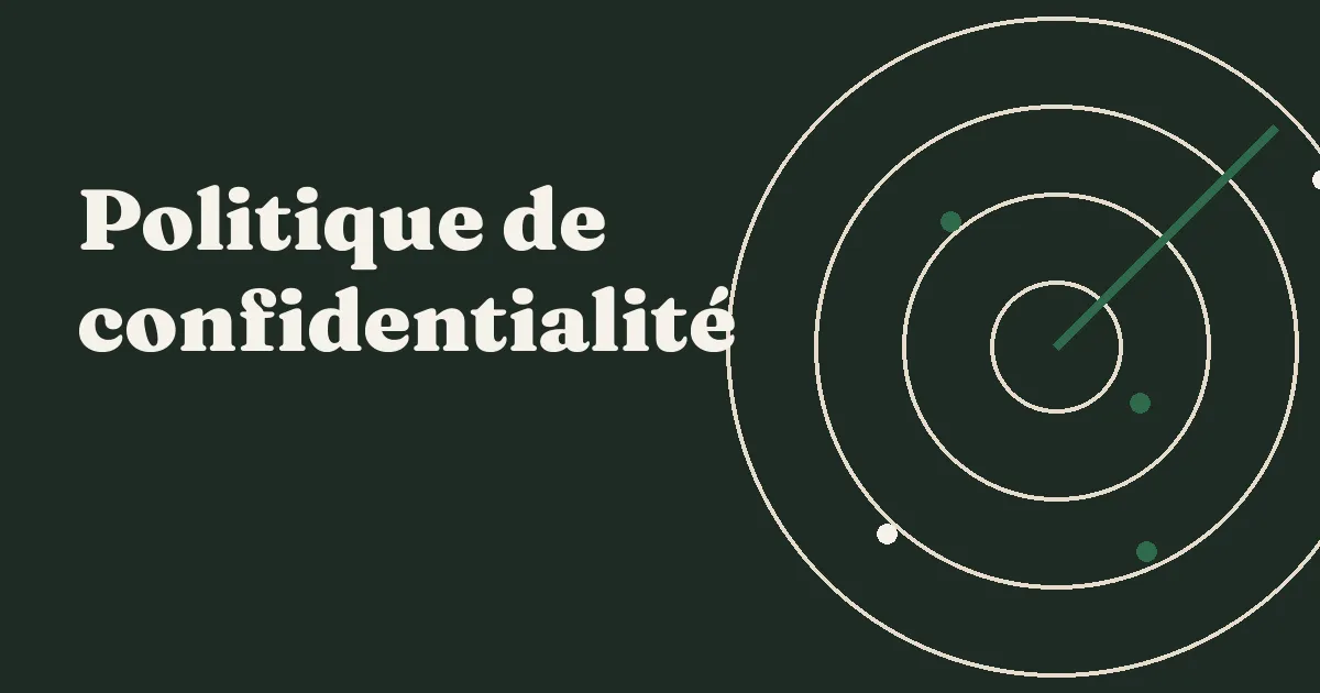 Politique de confidentialité